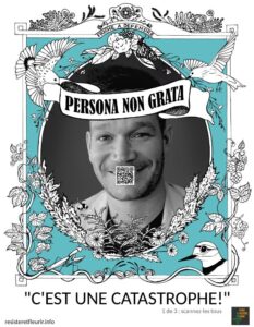 Campgane Persona Non Grata - Catastrophe. © Élisabeth G.