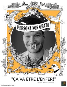 Campgane Persona Non Grata - Enfer. © Élisabeth G.