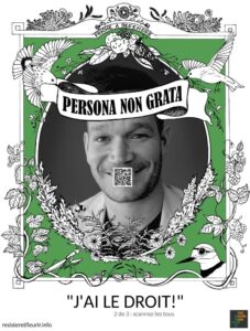 Campgane Persona Non Grata - J'ai le droit. © Élisabeth G.